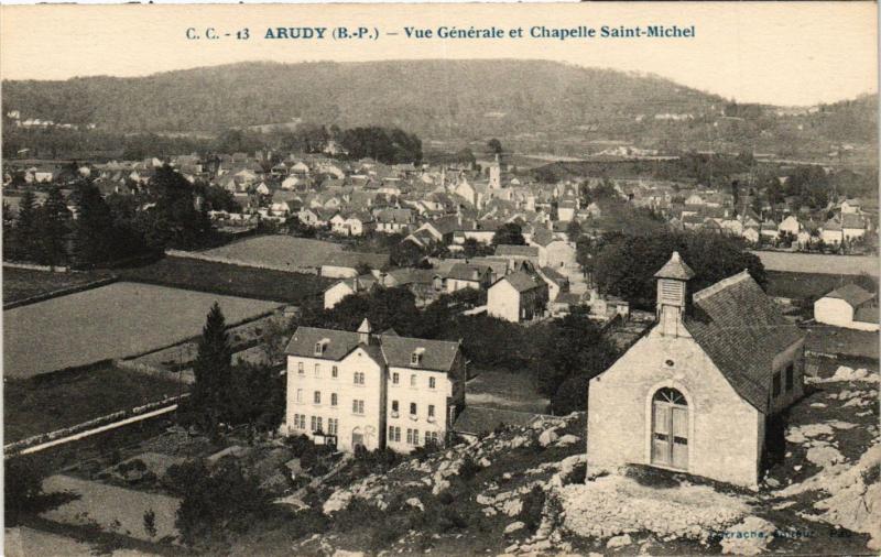 CPA ARUDY - Vue générale et CHAPELLE St-MICHEL (365275)