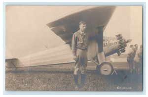 Charles Lindbergh RPPC Photo 1908 w/ Personal Account Spirit St. Louis Postcard 