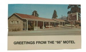 Greetings from the 66 Motel Route 66 Flagstaff Arizona Postcard