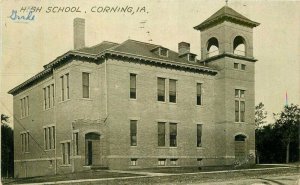 Corning Iowa High School C-1910 Postcard 21-6856