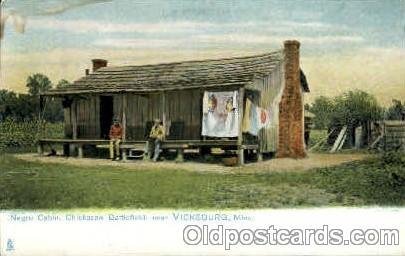 Negro cabin, Chickasaw Battlefield Black Unused very light corner wear, sligh...