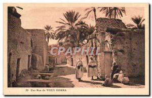 Old Postcard A Street of Algeria Biskra OLD