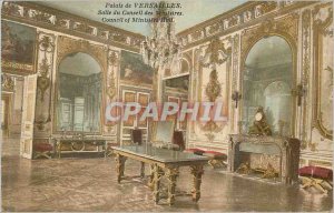 Postcard Old Palace of Versailles Hall of the Consell of Ministers