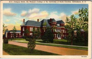 Postcard SCHOOL SCENE Greensboro North Carolina NC AL7826