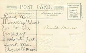 LP21  Easter Postcard Winsch Publisher Angel Lillies 