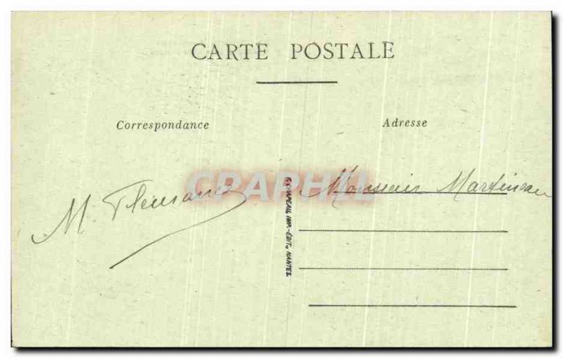 Old Postcard Clisson Chateau before the Ruins