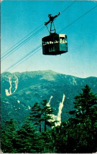 Cannon Mountain Aerial Tramway Franconia Notch New Hampshire Chrome WOB Postcard 