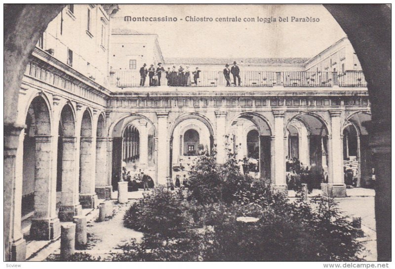 MONTECASSINO , Italy , 00-10s : Chiostro Centrale con Loggia del Paradiso