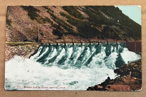 VINTAGE .01 POSTCARD 1909 USED - POWER DAM IN OGDEN CANYON, UTAH