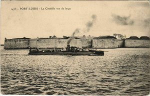 CPA PORT-LOUIS - La Citadelle vue du large (33060)