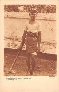 Native Sundanese of Indonesia Worker Antique Postcard L2792