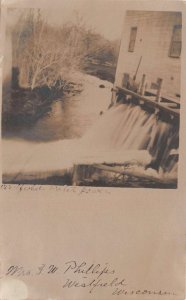 Westfield Massachusetts Water Power Real Photo Vintage Postcard AA84350
