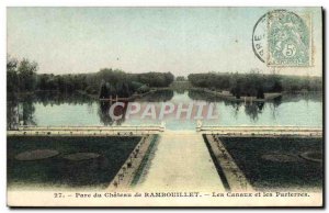 Old Postcard The Chateau de Rambouillet Channels