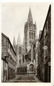 Cornwall Postcard - Truro Cathedral from St Mary's Street - RP - Ref 17571A