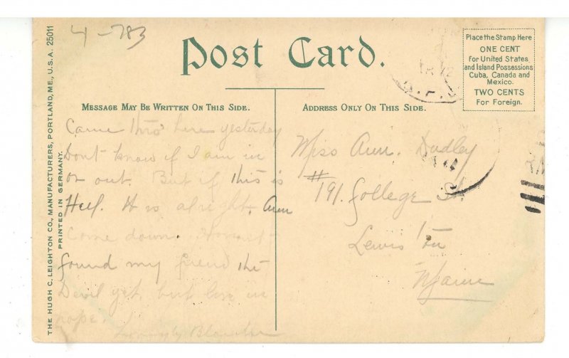 ME - Songo River. Steamer Island Belle at Hell Gate