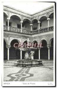 Old Postcard Sevilla Casa De Pilatos