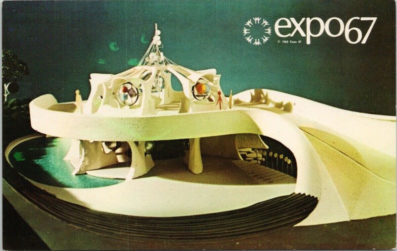 Expo 67 Montreal Quebec Polymer Pavillion Postcard F17