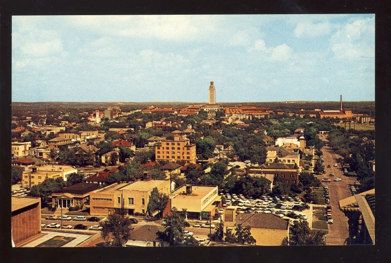 Austin, Texas/TX Postcard, University Of Texas Tower & Campus, UT