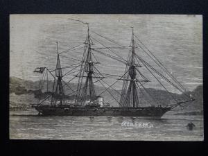 Shipping Confederate States of America CSS ALABAMA STEAMER - Old Postcard