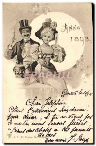 Old Postcard Fantaisie Year 1893 RARE