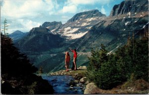 Logan Pass Glacier National Pass Montana Postcard PC101