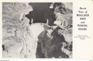 RP: Aerial View of BOULDER DAM and Powerhouse, Nevada, 30-40s