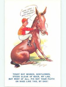 Divided-Back HORSE SCENE Great Postcard AA9450