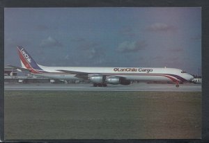 Aviation Postcard - Aeroplane - CC-CDU DC8 Lan Chile Cargo, Miami Airport T9718