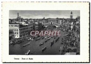 Old Postcard Venezia Rialto Bridge