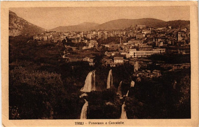 CPA TIVOLI Panorama e Cascatelle ITALY (545932)