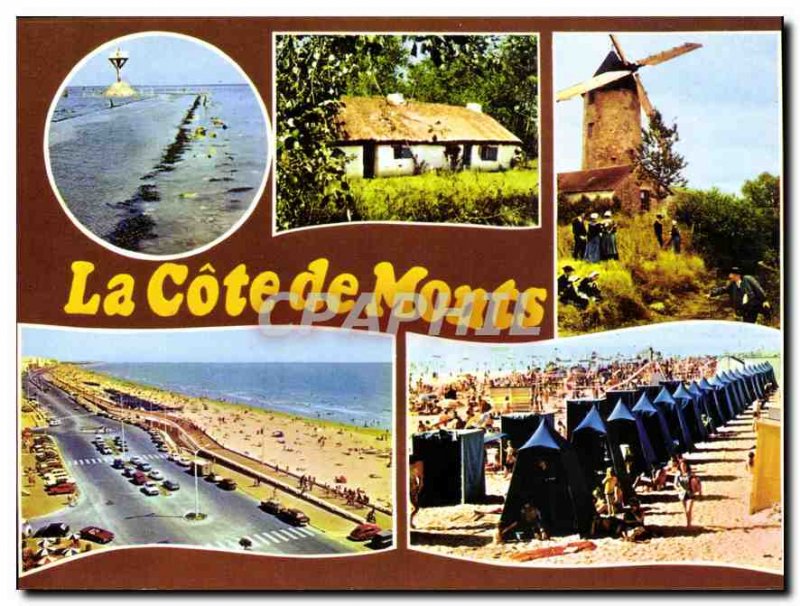 Modern Postcard The Mountains Approval Gois Noirmoutier Vendee the bourrines ...