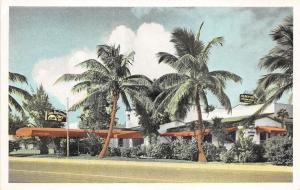 Miami Beach Florida 1950s Postcard Olney Inn Motel