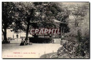 Troyes Old Postcard Garden of the rock