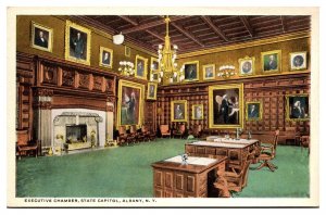 Antique Executive Chamber, State Capitol, Albany, NY Postcard