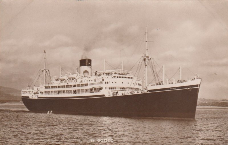 SS GOTHIC, Passenger& Cargo Liner, Ship - Vintage POSTCARD