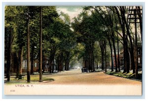 c1905 Scene of Road and Trees, Utica NY Unposted Antique PCK Series Postcard