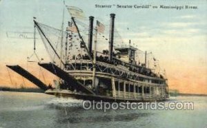 Steamer Senator Cordill Ferry Boat, Ferries, Ship On Mississippi River 1912 b...