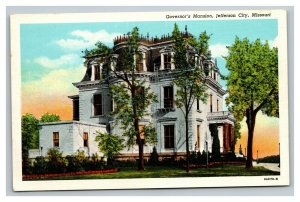 Vintage 1940's Postcard Governor's Executive Mansion Jefferson City Missouri