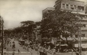 PC CPA INDIA, HARRISON ROAD, CALCUTTA, Vintage REAL PHOTO Postcard (b13701)