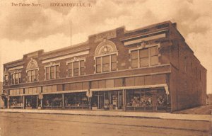 Edwardsville Illinois The Palace Store Sepia Tone Lithograph Vintage PC U7574