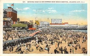 Bath House in Mid Summer Near Beach Hospital in Atlantic City, New Jersey