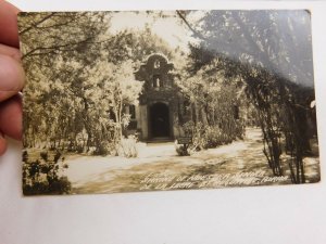 Early RPPC Shrine Nuestra Senora De La Leche St Augustine Vintage Postcard P29