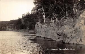 Taylor's Falls Minnesota~Lion's Head~Rocky Shore~1930s RPPC Postcard