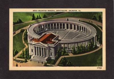 VA Arlington Memorial Amphitheater VIRGINIA Postcard PC