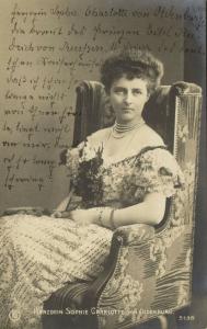 germany, Duchess Sophia Charlotte of Oldenburg (1910s) RPPC