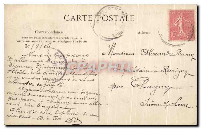 Old Postcard Chartrettes Grande Rue