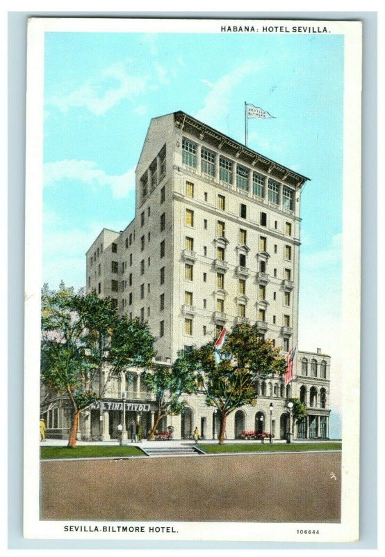 1920 Sevilla Biltmore Hotel Havana Vintage Postcard F96