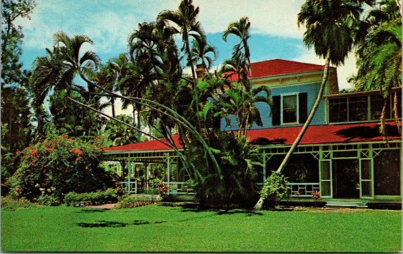 Vtg 1960s Thomas Alva Edison Home Fort Myers Florida FL Unused Postcard