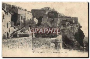 Old Postcard Les Baux Les Remparts