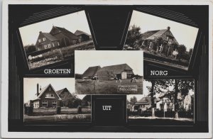 Netherlands Groeten Uit Norg Vintage RPPC C159